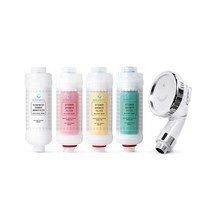 보노수 [보노수] 비타민 샤워기필터 꽃 숲 꿈 녹물제거 4종 세트 +짧은 샤워기헤드 수압상승 절수기, 단품