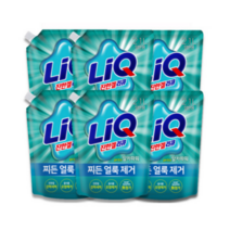 리큐 진한겔 알카파워 액상세제 드럼용 리필, 2L, 6개