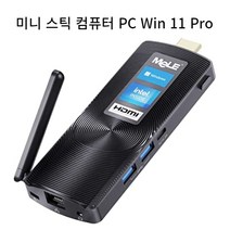 미국 소형 미니 PC 컴퓨터 가정및 업무용 Fanless Mini PC Stick Windows 11 Pro Celeron J4125 8GB 128GB Micro Desktop