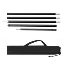 타프폴대 2.9m 차양 지지대 캐노피 천막 대피소 프레임 2022 new 용 경량 접이식 알루미늄 방수포 기둥 스탠드, 중국, Black