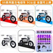 슈퍼73 국토종주 팻바이크 배달용 전기팻자전거 레저 바이크 액티비티 가성비, 20A 리튬 배터리