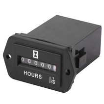 HM002 6 자리 6V80V DC 시간 측정기 봉인 된 석영 타이머 카운터 0.3W 자동차 직사각형 발전기