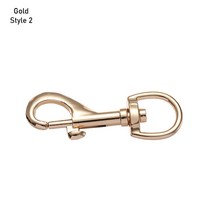 금속 열쇠 고리 가방 랍스터 걸쇠 칼라 Carabiner 방아쇠 버클 스냅 후크 DIY 스트랩 부품 액세서리, [08] Gold Style 2
