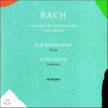 JOHANN SEBASTIAN BACH - 3 SONATEN FUR VIOLA DA GAMBA UND CEMBALO/ KIM KASHKASHIAN KEITH 바흐: 비올라 다감바와 쳄발로를 위한 소나타 - 킴 카쉬카쉬안 & 키스 자렛 독일수입반