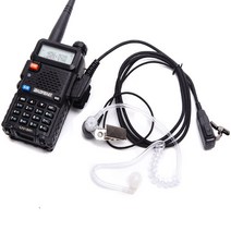 위키토키 무전기(에서 선박 us) Baofeng 2 핀 PTT UV5R 라디오 마이크 이어폰 UV16 UV-82, 02 4 PCS