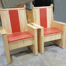 목재강대상의자 03세트