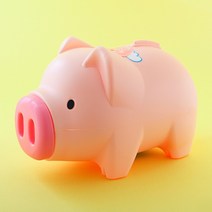 팬시 핑크 돼지저금통(특대)