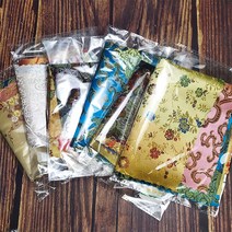 고급 양단 공단 한복 천 원단 창고 정리 처리, 06 20cm*20cm새틴 블랙 계열 5덩어리