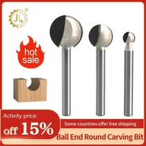 루터날 목공 라우터 비트 나무 조각 루트 대한 메트릭 볼 나이프, 12 6x22_03 5pc