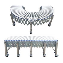 대화콘베어 DFCA-4550(고상) 알루미늄 자바라컨베이어 롤러폭45cm 길이5m 높이90~150cm조절가능, 1개