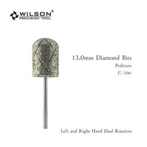 네일 드릴 비트 WILSON 다이아몬드 효율적인 카바이드 페디큐어 332 인치, 4.1PC 130mm A029001