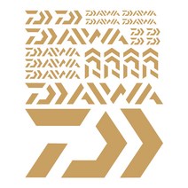 낚시 다이와 로고 의류 스티커, 흰색, 1개