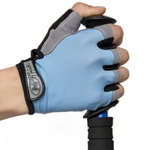 낚시 낚시 낚시 장갑 여름 아이스 슬러지 둘째 손가락 방수 자외선 차단 통기 라이더 야외 낚시 내마모성 반지 자침 방지, 망사 속건조 5단 하늘색