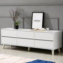 퍼니하우스 앨리스 1500 2단 서랍 거실장, 화이트