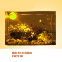 수족관 조명 물고기 탱크 공기 방울 LED 라이트 잠수정 조명 램프 방수 수중 LED 스포트 라이트 수족관 장식, YELLOW