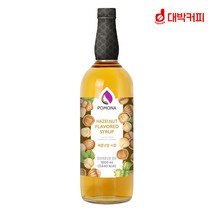 (증정범용시럽펌프3.5cc)포모나 헤이즐넛 시럽 1000ml, 범용 시럽펌프 3.5ml 1개