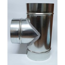 유통몰/ 닥트 T자 100mm(외경198) 함석 덕트부속 닥트자재, 상세내용표시