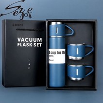 스탠리 텀블러 보온 보냉 헬스 휴대용 직장인 사무실 새로운 선물 500Ml 총알 더블 레이어 진공 보온병 커피 여행 머그잔 출장 물병 차 인퓨저 병, 500 미리리터, set 3
