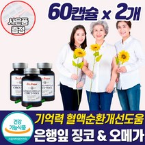 고함량 혈액순환 기억력 집중력 손 발 다리 저림 개선 영양제 하체 손끝 종아리 절임 차가움 두뇌 머리 혈행 혈관 관리 청소 개선제 좋은 먹는 건강 식품 중년 갱년기 여성 추천, 혈액순환영양제_2개_할인_사은품, 2개
