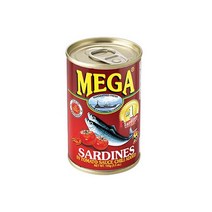 Mega Sardines in Tomato Sauce with Chili 메가 사딘스 토마토 칠리, 1개, 155g