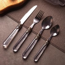 바니홈 빈티지 커트러리 양식기 세트 - 스푼+포크+나이프+티스푼