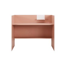 리바트 프레일 낮은파티션 1200 책상(2색), 1200 낮은파티션책상 (화이트/핑크) 화이트