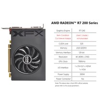 XFX-RX 580 8GB 4GB 2GB 그래픽 카드 AMD GPU Radeon RX590 570 560 550 R7 R9 370 380 비디오 데스크탑 PC, 07 R7 240 2GB 1Fan