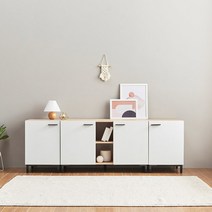주식회사히트 [히트가구] C3375 도어 다용도수납장 1600 5colors (착불), 색상:화이트