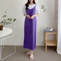 [아이슈즈] 린넨 끈 나시 롱 원피스 1080795