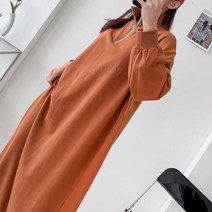 브이와이 여자 쭈리 집업 민무늬 라운드 FW 롱 원피스