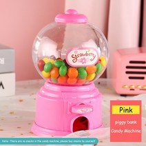 자동 기 사탕 기계 돈 상자 돼지 저금통 예금 어린이 절약 은행 alcancia 아이 연인 과자 선물, 02 Pink