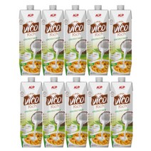 비코리치 코코넛 밀크 1000ml 첨가물 없는 100% 코코넛밀크 10개
