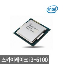 벌크 병행상품 인텔 코어6세대 i3-6100 CPU (스카이레이크LGA1151쿨러미포함), 선택하세요