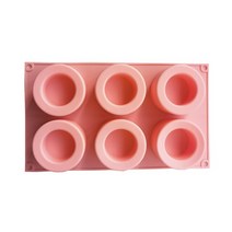 벽돌틀 시멘트 블럭6구멍 실리콘 화분 금형 DIY 수동 점토 공예 만들기 석고 콘크리트 식물 냄비 케이크, 01 011pink