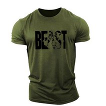 크로스핏티셔츠 BEAST 남자 짐웨어 애슬레저룩 머슬핏 반팔티 프린팅 드라이핏 역도 헬스복브랜드 컴프레션 망고나시 데드리프트 스쿼트 운