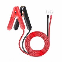 딥사이클 자동차 배터리 30a fuse 악어 악어 클립 커넥터 확장 충전 케이블 퀵, 100cm 길이