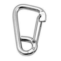 다이빙 다이빙 보트 카약 액세서리에 대 한 6cm 해양 학년 스테인레스 스틸 봄 Carabiner, 1 Piece