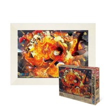 퍼즐피플 원피스 직소퍼즐 1000 2000피스, 불굴의 투지 1000P 액자포함(우드화이트), 1000p