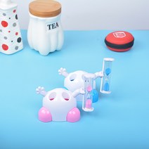 아가웰 모래시계 칫솔꽂이, 1개, 블루