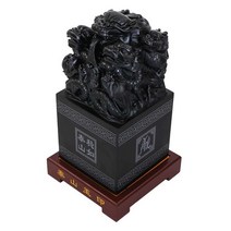 옥도장 스탬프 인장 인테리어 결제인 직인 왕도장, 8cm 구룡 옥 인감