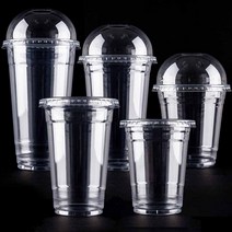 테이크아웃 투명아이스컵 100개+뚜껑100개 세트상품, 6.[세트]92파이22온스100개+92파이돔100개