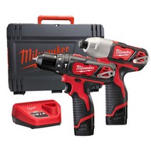 밀워키 충전콤보세트 M12 BPP2B 202X 12V 2.0AH