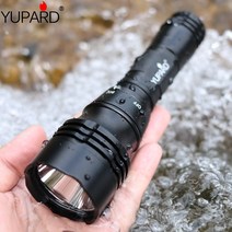 수중써치 수중랜턴 yupard xm-l2 led 수중 손전등 다이빙 충전식 다이빙장비, L2 백색광 램프