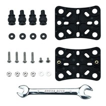 휴대 전화 브래킷 완충기 진동 감쇠 자전거 자전거 atv 용 감쇠 충격, 6.56cmx8.65cmx3.3cm, 스테인레스 스틸 나일론 실리콘, 검은색