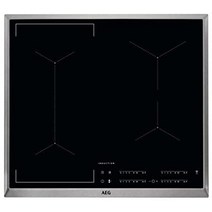 독일 수입 인덕션 AEG IKE64441XB 4구 인덕션 반프리존 급식 호브 터치 스크린이있는 호브 냄비 인식 호브 ² 후드 기능 인덕션 호브 4 개의 화구 스테인리스 스틸, 브릿지 기능, 단일