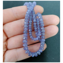 유색 준보석 비즈 탄자나이트 원석팔찌 재료 목걸이DIY 천연원석