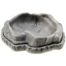 Zoo Med Combo 파충류 바위 음식 및 물 접시 라지, Large