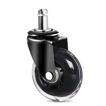 2.5인치 무소음 우레탄 인라인바퀴, 링 회전 DD25R11 투명(1개)