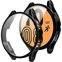 삼성 갤럭시 시계 4 케이스 커버 40mm 44mm TPU 도금 모든 주변 화면 보호기 클래식 46mm 42mm, CHINA, Galaxy watch 4 44mm, black