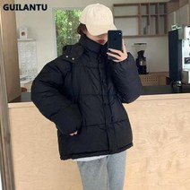 후드 숏 패딩 가을 겨울 코트 여성 자켓 오버핏 루즈핏